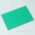 PC para PC verde de 5 mm verde de dupla face UV placa de resistência